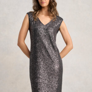 Sequin Dress - Gunmetal
