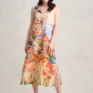 Scallop Scenic Dress - Coastal Scenic Print