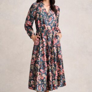 Printed Jacquard Dress - Tapestry Print