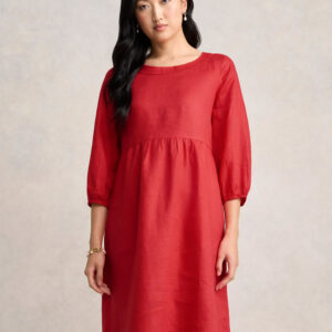 Linen Dress - Poppy
